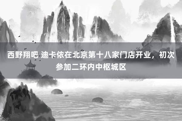 西野翔吧 迪卡侬在北京第十八家门店开业，初次参加二环内中枢城区